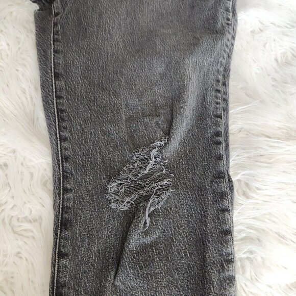 Madewell Women's 33 The Perfect Vintage Jean Black Denim High Rise Distressed - Picture 11 of 14